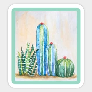 Desert Group of Cactus Sticker